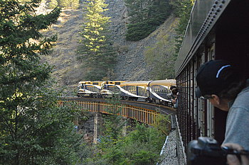 Der meterlange Rocky Mountaineer