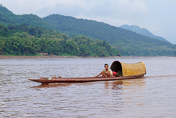 Gesehen auf dem Mekong