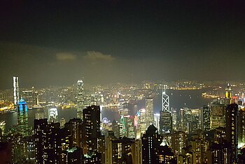 Hongkong bei Nacht