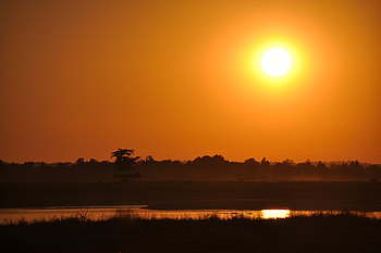 Schöne Abendsonne