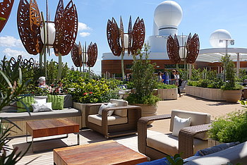 Der neu gestaltete Rooftop Garten
