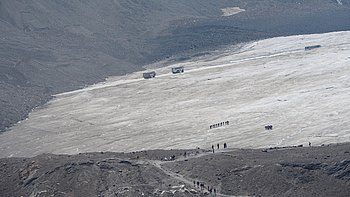 Der Gletscher Columbia Icefield