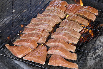 Frischer Lachs