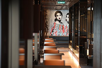Die Inneneinrichtung eines der Restaurants